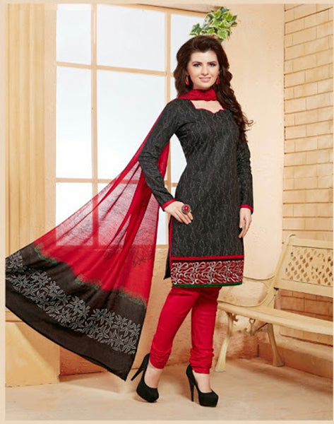 Black and red suit salwar best sale